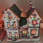 Vintage Keramiek Verlichte Kersthuisjes, Enlèvement ou Envoi, Comme neuf