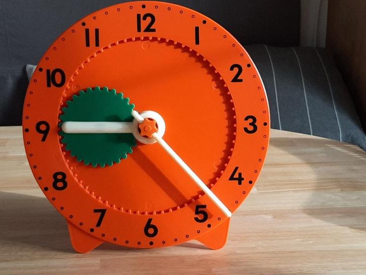 vintage educatieve klok, Antiek en Kunst, Antiek | Klokken, Verzenden