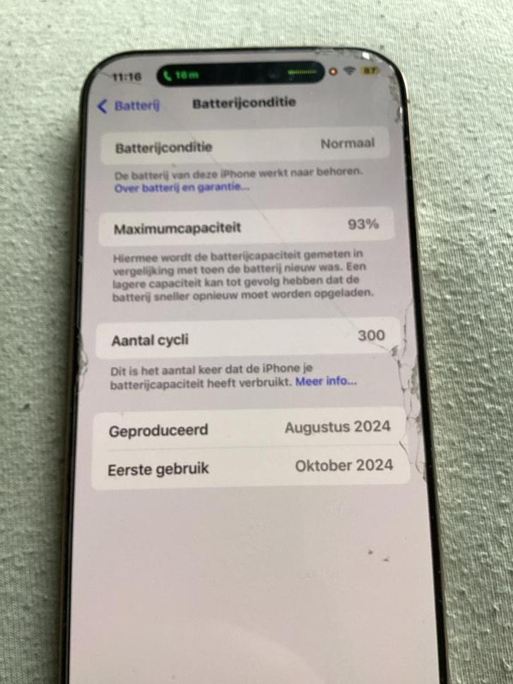 Iphone 16 Pro max gold 256GB, Telecommunicatie, Mobiele telefoons | Apple iPhone, iPhone 16, Ophalen