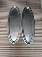 Lang inox schotels voor koude buffeten ,barbecue enz. 96X34, Ophalen, Overige materialen, Gebruikt, Schaal of Schalen