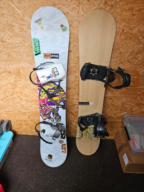 Snowboards te koop, Sport en Fitness, Snowboarden, Zo goed als nieuw, Bindingen, Ophalen