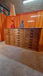 Meuble de métier meuble tiroirs meuble de magasin comptoir, Antiek en Kunst, Curiosa en Brocante, Ophalen of Verzenden