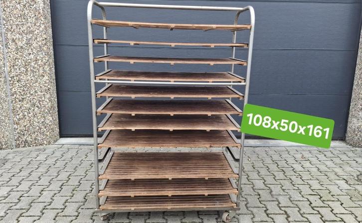 Houten bakkersrek, broodrek diverse afmetingen, Huis en Inrichting, Overige Huis en Inrichting, Gebruikt, Ophalen