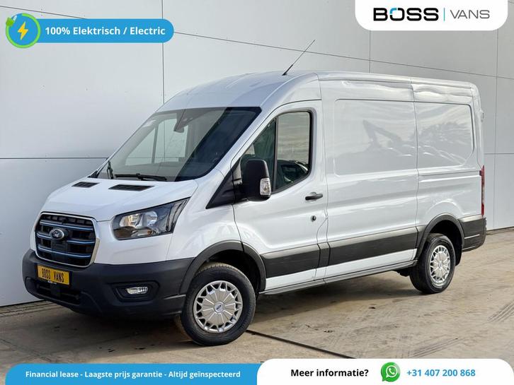 Ford E-Transit 390 75kWh 184PK Elektrisch 75kWh 334km WLTP B, Auto's, Bestelwagens en Lichte vracht, Bedrijf, Te koop, ABS, Achteruitrijcamera