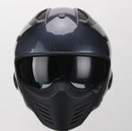 Vito Jet Bruzano helm matzwart/carbon nieuw, Motoren, Verzenden, Nieuw met kaartje, Jethelm