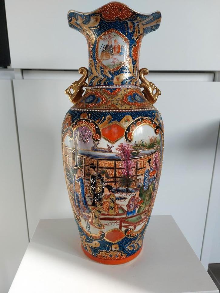Chinese Vaas Satsuma-stijl., Antiek en Kunst, Antiek | Vazen, Ophalen