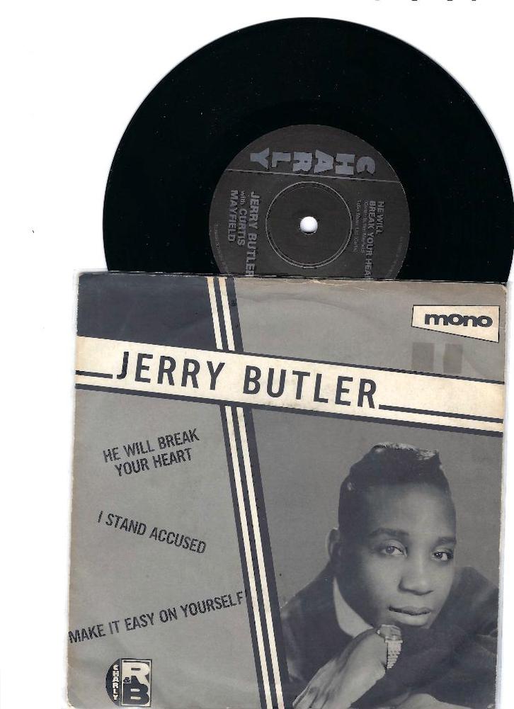 Jerry Butler – He Will Break Your Heart / I Stand Accused, Cd's en Dvd's, Vinyl Singles, Gebruikt, Single, R&B en Soul, 7 inch
