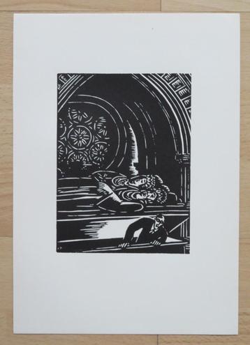 Houtsnede van Frans Masereel: ZELFPORTRET beschikbaar voor biedingen