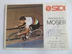 wielerkaart  1977 team sanson wk  francesco moser signe, Utilisé, Envoi