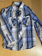 blauw geruit hemd, Ophalen, Overhemd of Blouse, Zo goed als nieuw, JBC.