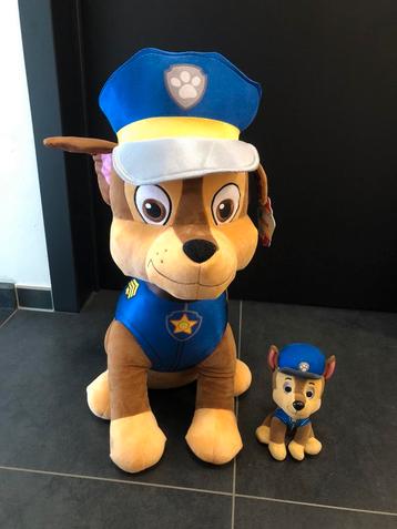 Grote reuze knuffel paw patrol chase + kleine knuffel beschikbaar voor biedingen