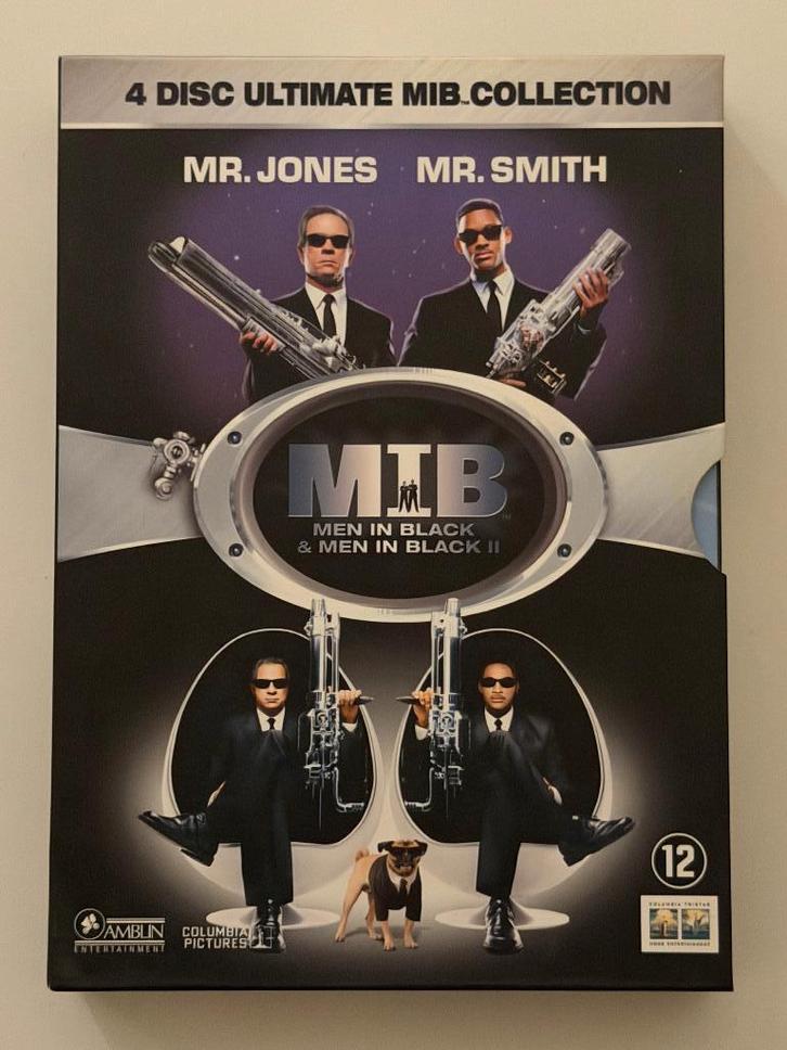 Men In Black 1 & 2 (4 Disc Ultimate MIB Collection), Cd's en Dvd's, Dvd's | Actie, Gebruikt, Actiekomedie, Boxset, Vanaf 12 jaar