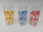 Trois anciens verres colorés LAMOT PILSOR, Collections, Marques de bière, Comme neuf, Autres marques, Enlèvement ou Envoi, Verre ou Verres