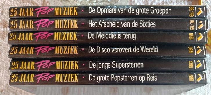 6 popboeken van 25 jaar popmuziek, Boeken, Muziek, Ophalen of Verzenden