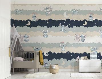Stitch en Angel Vinyl Behang Cozy Clouds - 212x250 cm beschikbaar voor biedingen