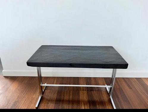 Rechthoekige leisteen bijzettafel, Huis en Inrichting, Tafels | Sidetables, Zo goed als nieuw, Ophalen
