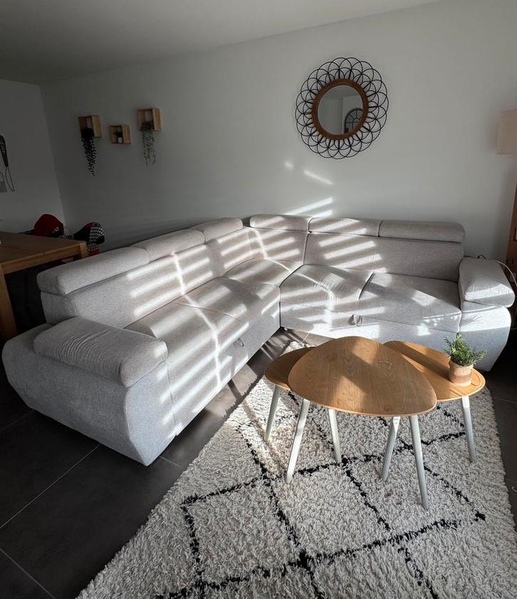 Canapé d’angle convertible avec rangements, Maison & Meubles, Canapés | Salons, Comme neuf, Banc d'angle, Quatre personnes ou plus