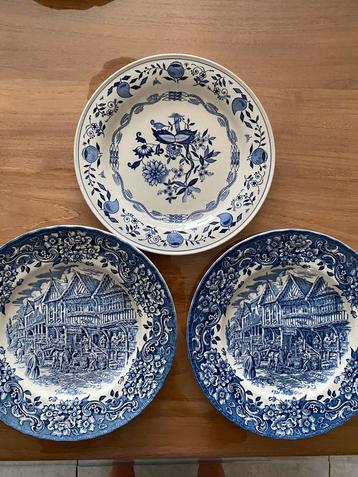 Lot de 3 assiettes décoratives en faience, Enlèvement ou Envoi