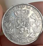België – 5 Franken 1868 – Leopold II, Ophalen of Verzenden, Zilver, Zilver