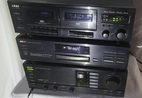 Akai AM-32 + Akai CD-19 + Akai HX-27W (double), TV, Hi-fi & Vidéo, Chaîne Hi-fi, Utilisé, Deck cassettes ou Lecteur-enregistreur de cassettes