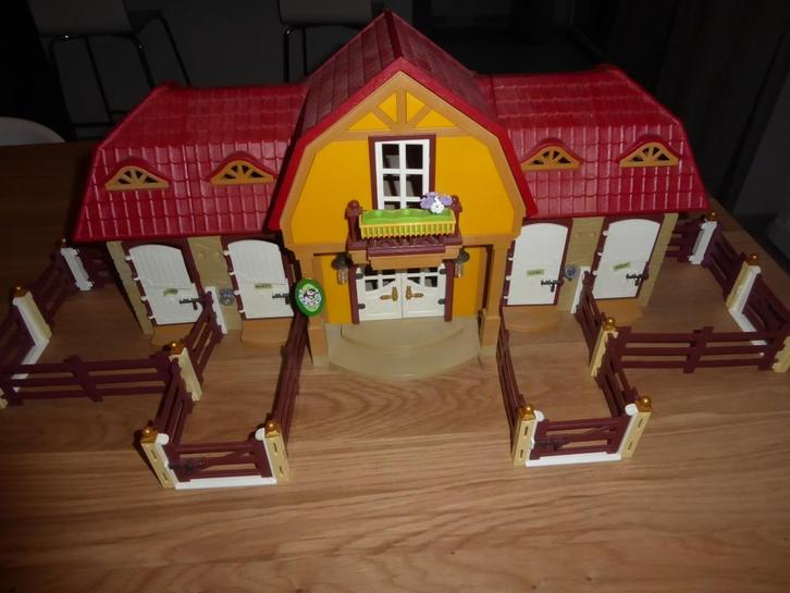 Grote paardenranch, Kinderen en Baby's, Speelgoed | Playmobil, Gebruikt, Complete set, Ophalen of Verzenden