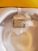 Briljanten Ring, Handtassen en Accessoires, Ophalen of Verzenden, Goud, Ring, Met edelsteen