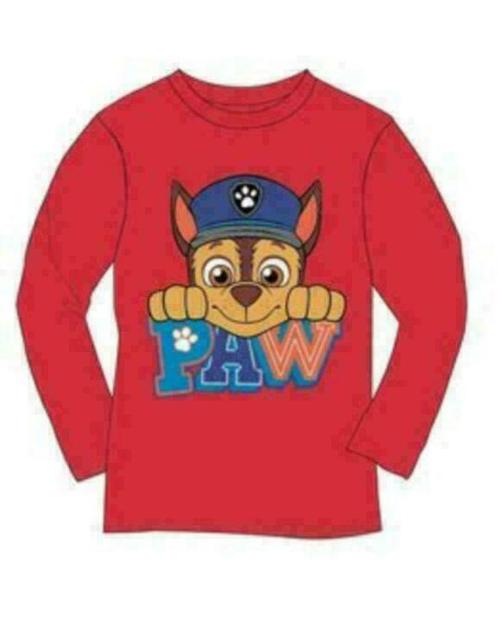 Paw Patrol Longsleeve Shirt Chase Rood - Maat 98 - 110, Kinderen en Baby's, Kinderkleding | Maat 98, Nieuw, Jongen of Meisje, Shirt of Longsleeve