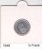 Zwitserland Halve frank 1948, Zilver, Ophalen of Verzenden, Losse munt