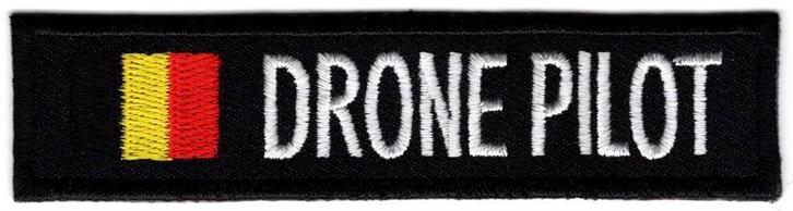 Drone Pilot Belgische vlag stoffen opstrijk patch embleem, Verzamelen, Kleding en Patronen, Nieuw, Verzenden