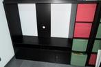 meuble tv ikea kallax marron noir, Maison & Meubles, Armoires | Armoires murales, Enlèvement, Comme neuf