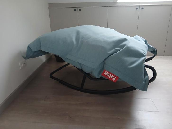 FATBOY Rock 'n Roll + zitzak, Huis en Inrichting, Zitzakken, Nieuw, Zitzak, Blauw, Ophalen