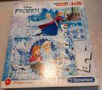 Puzzels frozen (2x 20 stukjes), Kinderen en Baby's, Speelgoed | Kinderpuzzels, 10 tot 50 stukjes, Ophalen of Verzenden, Zo goed als nieuw