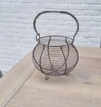 mandje / eiermandje / brocante look roestbruin / 25 hoog, Ophalen, Nieuw
