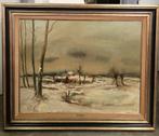 Juul DE CORT, winterlandschap, Antiek en Kunst, Ophalen