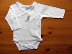 Set 2 wikkel body effen wit en wit met beertje maat 56, Ophalen of Verzenden, Gebruikt, Nacht- of Onderkleding