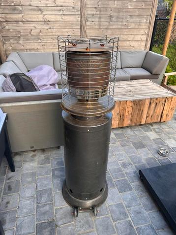 Terrasverwarmer op gas, Tuin en Terras, Ophalen, Draaibaar, Zo goed als nieuw, Vloer