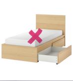 IKEA MALM bedframe met 2 laden zonder boxspring of matras, Huis en Inrichting, Slaapkamer | Bedden, Ophalen, Gebruikt, 90 cm, Eenpersoons