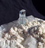 AQUAMARIJN op kwarts - Kristal 2,5 cm, Verzenden, Mineraal