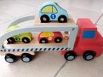 Autotransporter wooden toys, Kinderen en Baby's, Speelgoed | Houten speelgoed, Zo goed als nieuw, Ophalen, Duw- of Trekspeelgoed