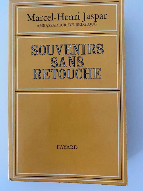 Marcel-Henri Jaspar Souvenirs Sans Retouche 1968, Livres, Histoire nationale, Utilisé, 20e siècle ou après, Enlèvement ou Envoi