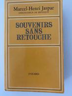 Marcel-Henri Jaspar Souvenirs Sans Retouche 1968, Jaspar, Ophalen of Verzenden, 20e eeuw of later, Gelezen