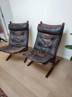 Design zetels Ingmar Relling Siësta 2 stuks, Huis en Inrichting, Ophalen, Gebruikt, Hout