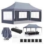 Easy-Up Tent Vouwtent Pop-Up-Tent 3x6m Waterdicht Antraciet, Caravans en Kamperen, Ophalen of Verzenden, Nieuw