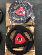Nieuwe 10 x 25 kg Ziva PU Olympische Halterschijven, Ophalen, Gebruikt, Benen, Halterschijven
