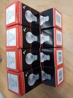 9x nieuw bajonet lamp kogellamp fitting B22 mat 40 watt, Antiek en Kunst, Ophalen of Verzenden