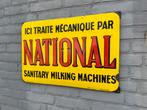 NATIONAL emaille reclamebord 1952, Ophalen of Verzenden, Gebruikt, Reclamebord