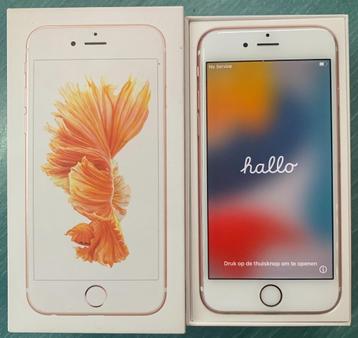 iPhone 6s Rose 32GB met Lederen Hoes  & Box beschikbaar voor biedingen