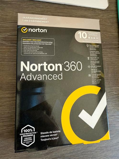 Norton 360 Advanced 2025 - 10 apparaten - nieuw en ongeopend, Computers en Software, Antivirus- en Beveiligingssoftware, MacOS