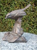 BRONZEN VOGEL OP ROTS, fantastisch!, Antiek en Kunst, Ophalen of Verzenden, Brons