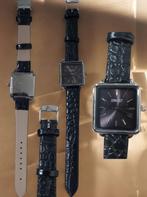 Ernest horloge Louisa – Zwart, Overige merken, Overige materialen, Leer, Verzenden